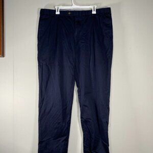 Brooks Brothers Madison Pleated Dress Pants Men's 42 x 32 Mid Rise Blue Office